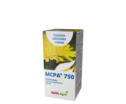 MCPA 100 ml. Selektyvaus veikimo fenoksiherbicidų klasės sisteminis herbicidas. Augalų apsauga nuo piktžolių