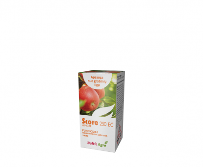 Score 250 ec 10 ml. Sisteminio veikimo fungicidas. Augalų apsauga nuo ligų