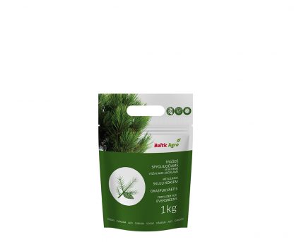 Trąšos spygliuočiams ir visžaliams augalams 1 kg. Koncentruotos mineralinės trąšos.