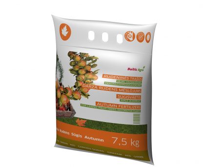 Rudeninės trąšos 7,5 kg. VEJAI, VAISMEDŽIAMS, DEKORATYVINIAMS AUGALAMS