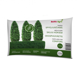 Trąšos spygliuočiams ir visžaliams augalams 15 kg. Koncentruotos mineralinės trąšos.