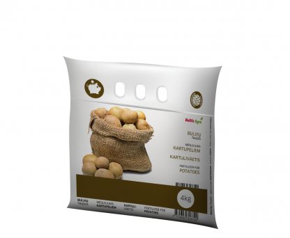 Trąšos bulvėms 4 kg. Kompleksinės trąšos praturtintos kalciu, magniu bei siera.