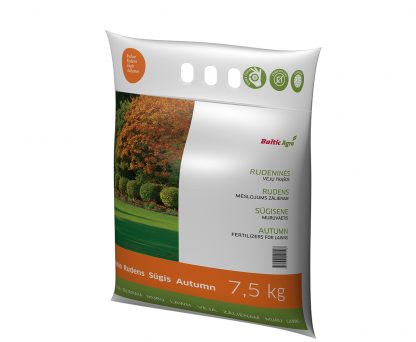 Trąšos vejoms, rudeninės 7,5 kg. Koncentruotos mineralinės trąšos. Be chloro