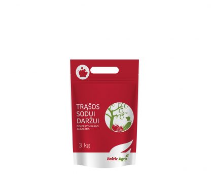 Trąšos sodui, daržui 3 kg. Kompleksinės bechlorės trąšos su mikroelementais.