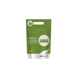 Trąšos vejoms kompleksinės 3 kg. Kad veja tinkamai augtų, dirvoje turi būti pakankamai maistinių medžiagų.