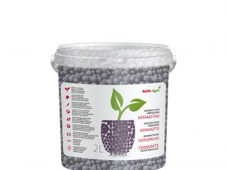 Dekoratyvus drenažinis keramzitas (violetinis) 2 L. Drenažinio keramzito granulės.