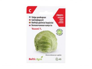 Baltieji gūžiniai Kopūstai „Nozomi“ F1. 100% be chemikalų