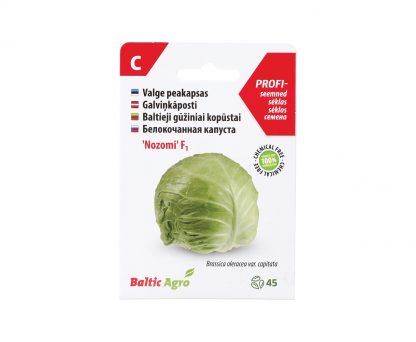 Baltieji gūžiniai Kopūstai „Nozomi“ F1. 100% be chemikalų